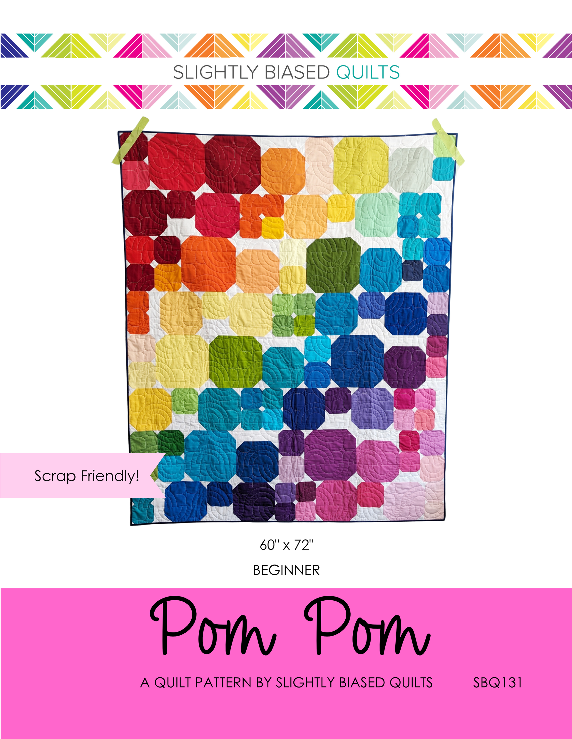 Pom Pom PDF Quilt Pattern  - Automatic Download