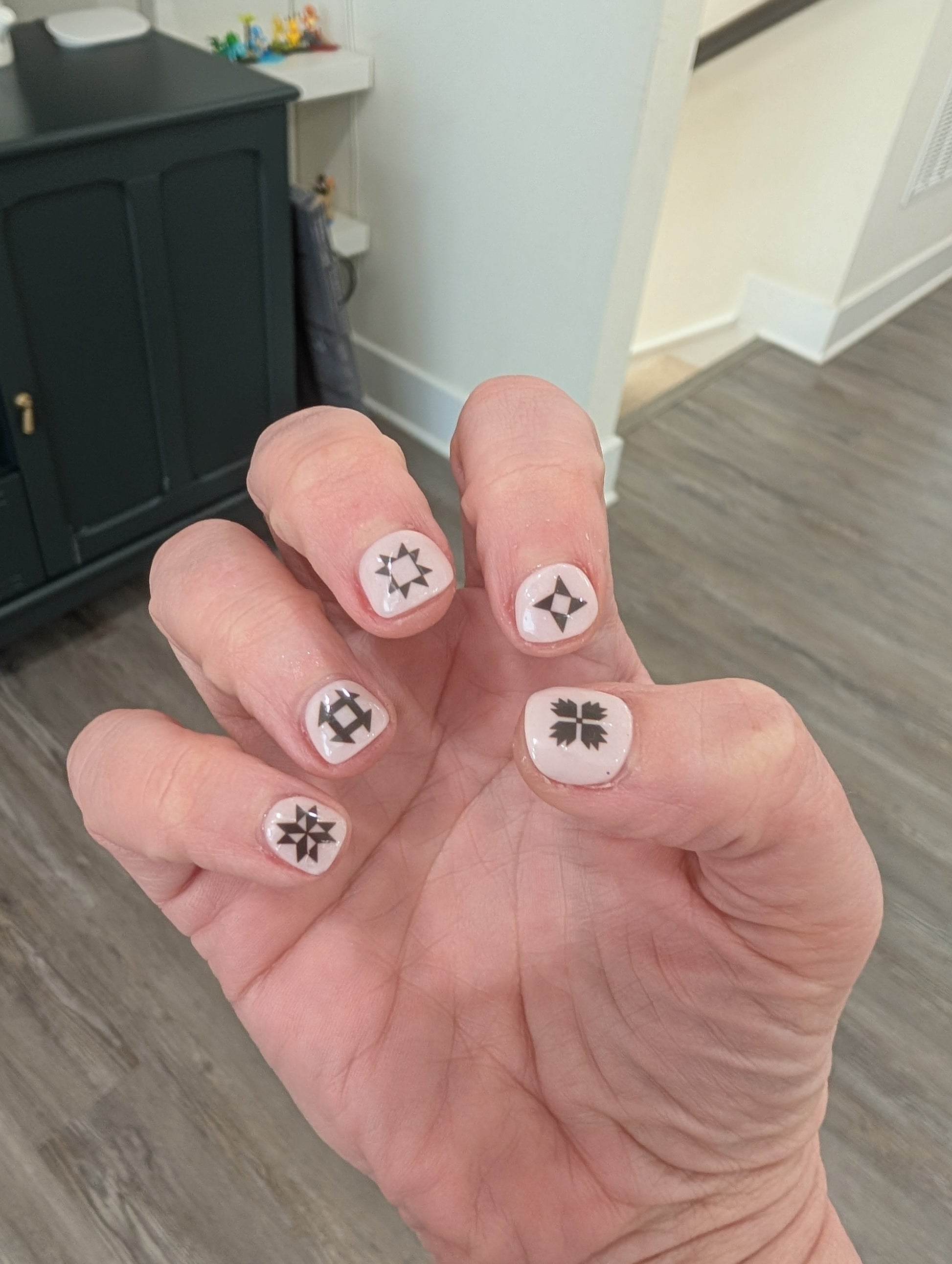 Quilting Nail Decals