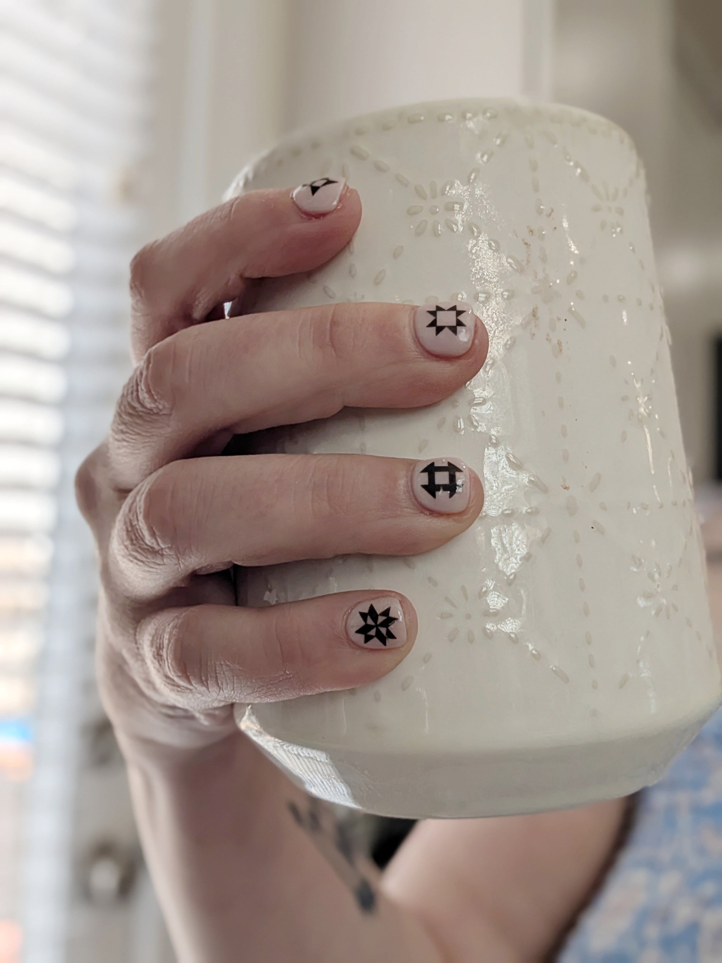 Quilting Nail Decals