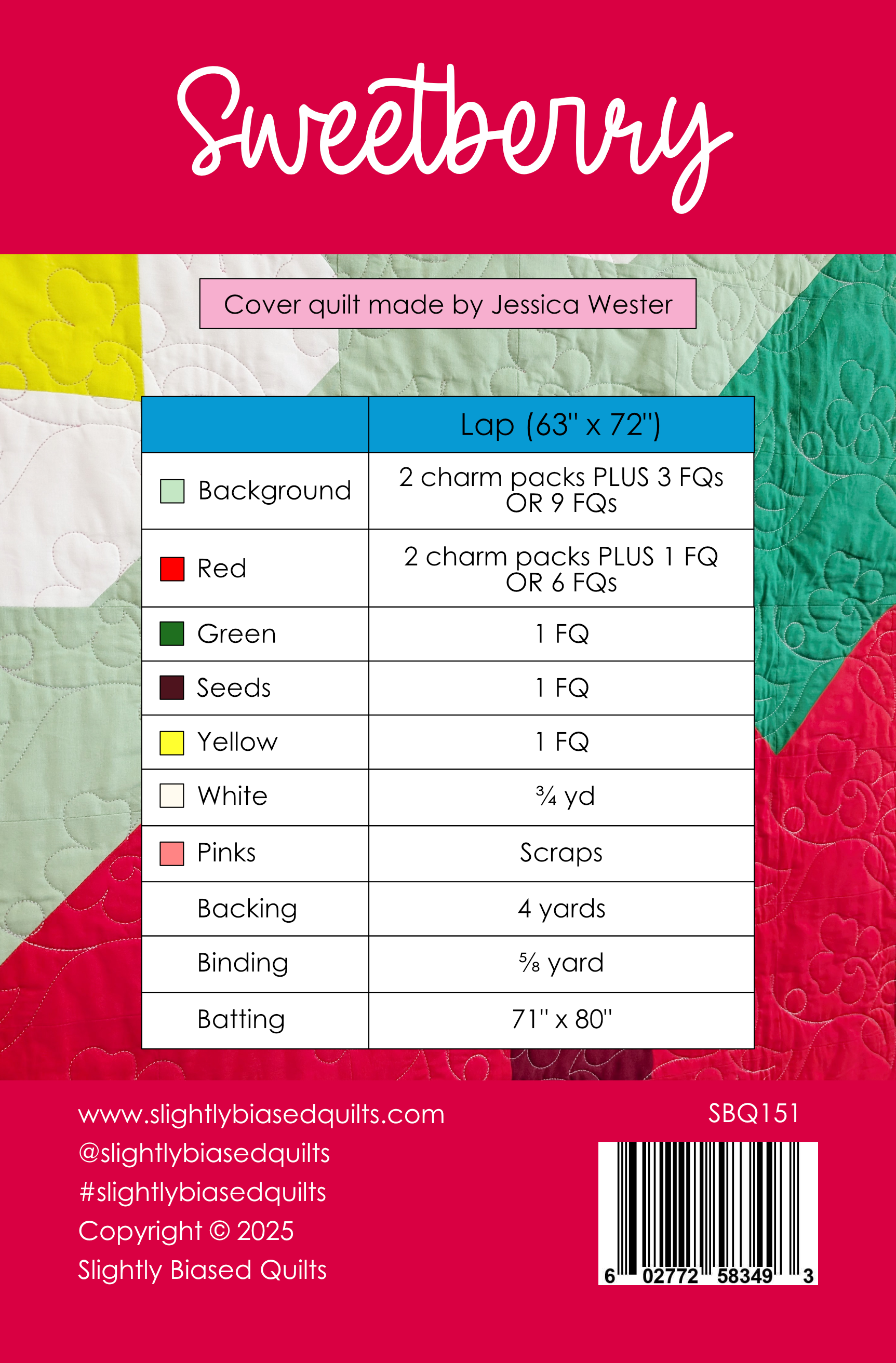 Sweetberry PDF Quilt Pattern - Automatic Download