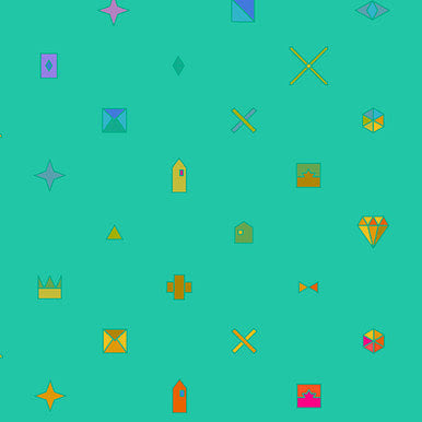 Sun Print 2021 by Alison Glass Trinket Jade, 1/2 Yard