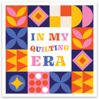 Quilting Era Sticker, Pack of 6