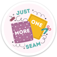Just One More Seam Sticker, Pack of 6