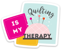 Quilting is My Therapy Sticker, Pack of 6