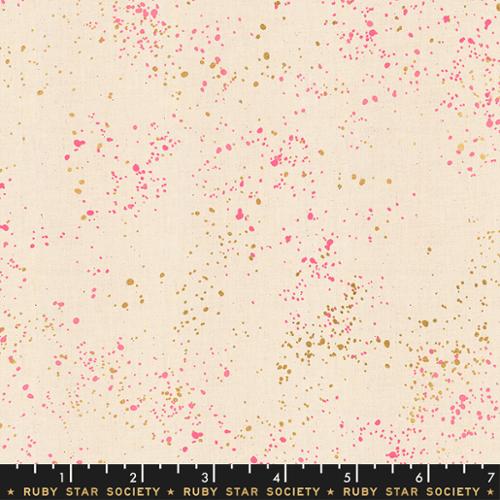 Speckled Metallic Neon Pink, 2 Yards