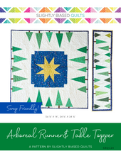 Load image into Gallery viewer, Arboreal Runner &amp; Table Topper PAPER Quilt Pattern
